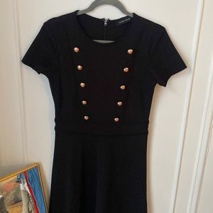 Rose gold button dress